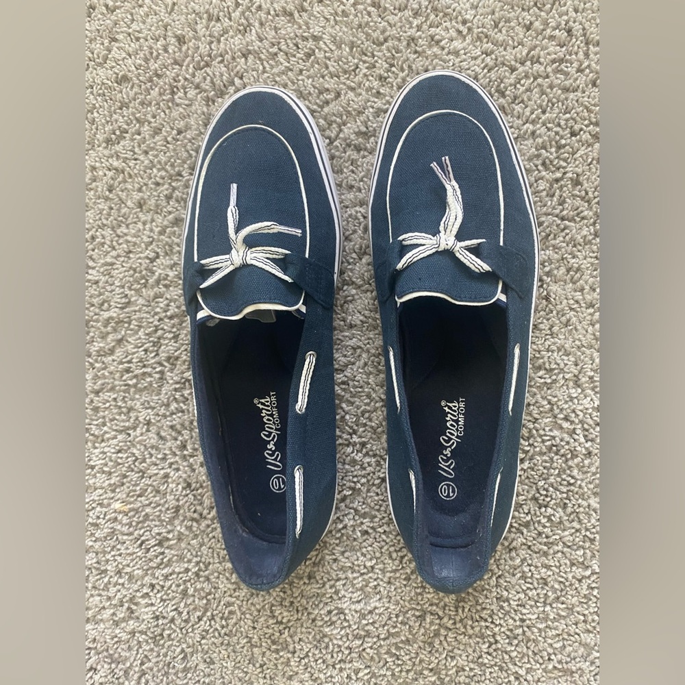 US Sports comfort sneaker shoes size 10 color navy blue